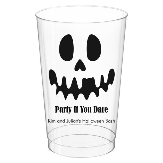 Ghost Face Clear Plastic Cups